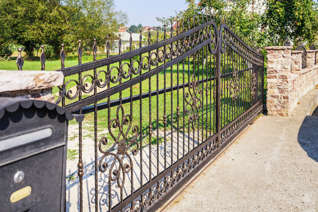 Wrought-Iron-Front-Gate